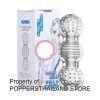 Triple-Bead TPR Masturbator (Clear) | ทอยส์สวมแบบลูกปัด 3 ส่วน (ใส)