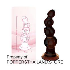Anal Beads Dildo with Suction Base | ดิลโด้ลูกปัดทวารพร้อมฐานดูดสุญญากาศ