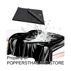 Waterproof Black Bed Sheet / Oil-Proof Mattress Cover | ผ้าปูที่นอนกันน้ำสีดำ (รองนวด/สปา)