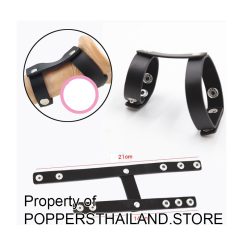 Adjustable Leather Penis Straps (Snap-On) | สายหนังปรับขนาดสำหรับรัดโคน (ติดกระดุม)