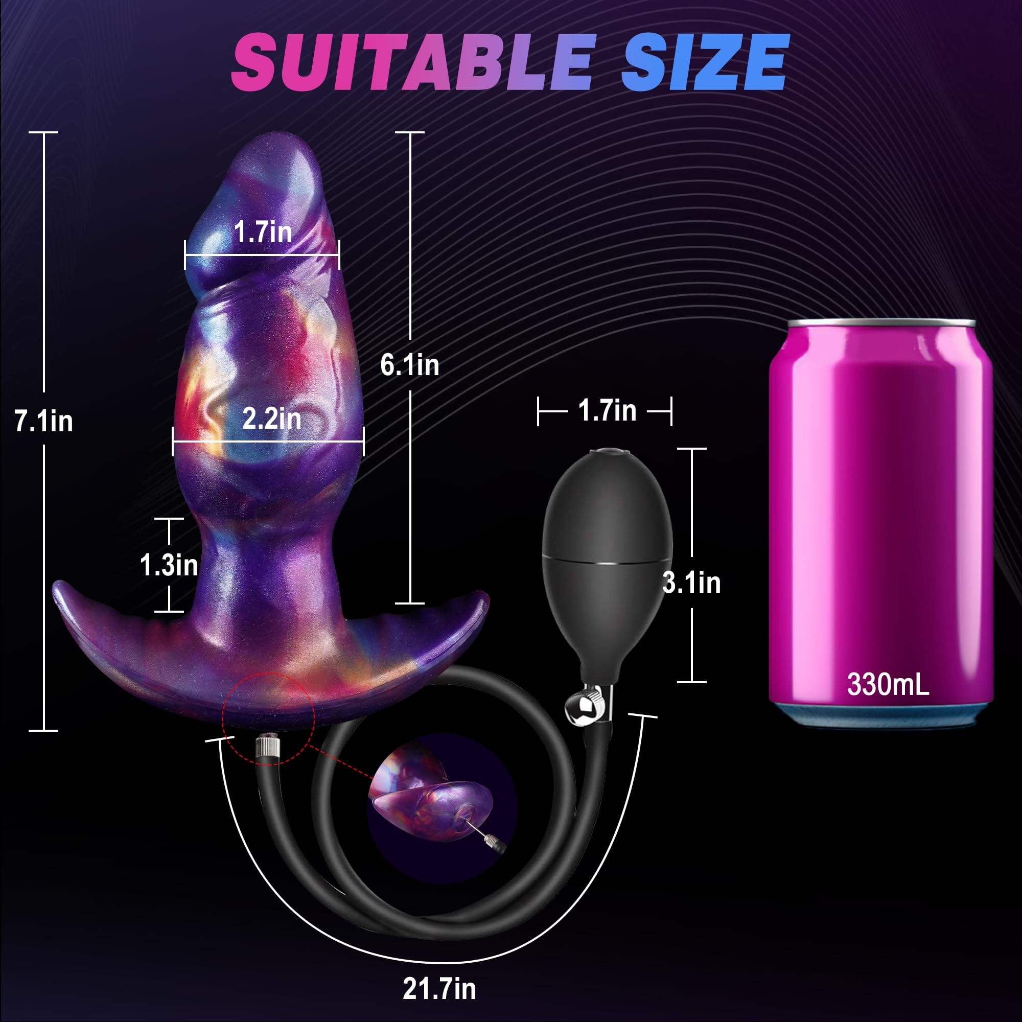 Inflatable Butt Plug ดิลโด้ทวารแบบเป่าลมได้ (1)