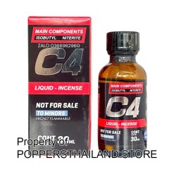 C4 RED Premium Poppers PWD Original 30ml C4 แดง พรีเมียม ป๊อปเปอร์ส PWD ออริจินัล 30 มล