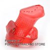 Transparent Red Silicone Male Chastity Cage with Lock | กรงขังอวัยวะเพศชายซิลิโคนโปร่งใสสีแดงพร้อมกุญแจ