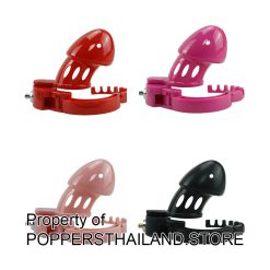 Plastic Long Male Chastity Cage with Adjustable Lock | กรงขังอวัยวะเพศชายพลาสติกแบบยาวพร้อมระบบล็อกปรับระดับ